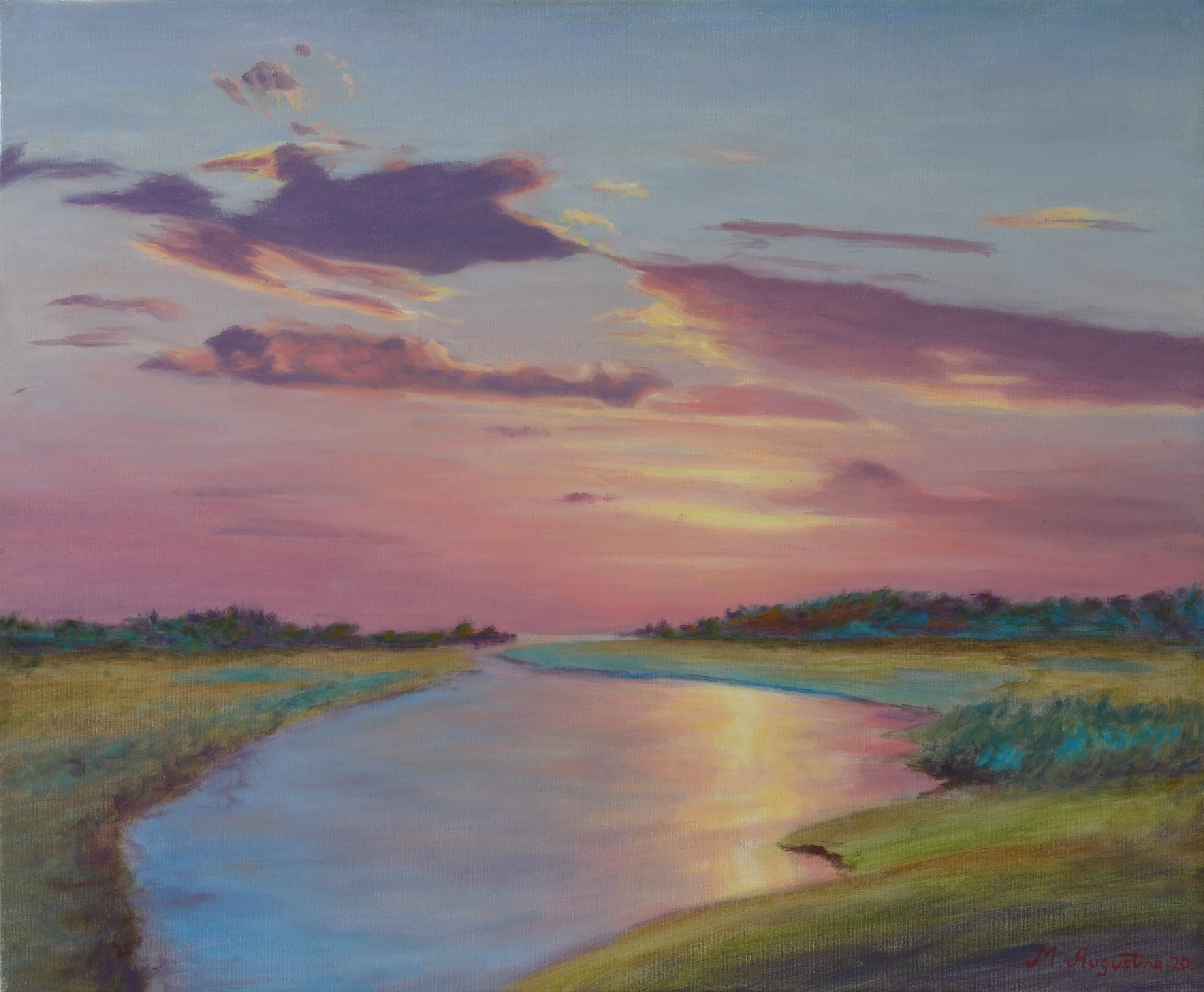 Tidal inlet 51x61cm Sold